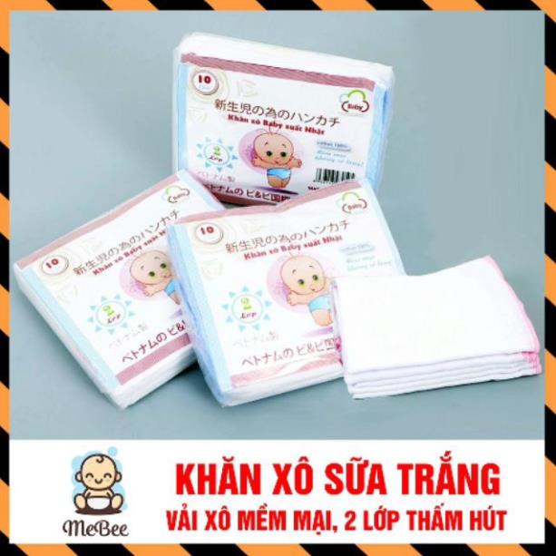 Khăn xô sữa xuất Nhật 2 lớp (Sét 10)