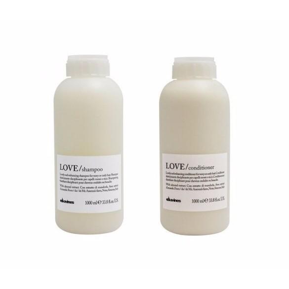 Cặp dầu gội xả davines love curl cho tóc uốn xoăn chính hãng ý 1000ml