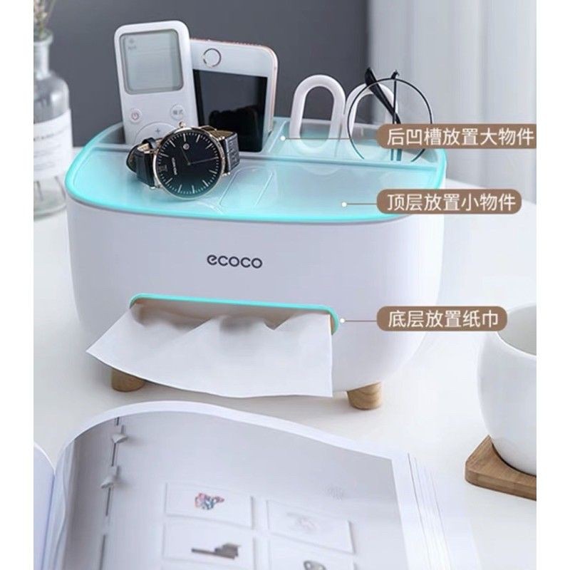 Hộp để giấy ăn, hộp để đồ đa năng ECOCO E2009