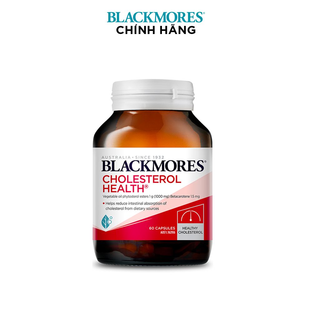 Viên uống giảm mỡ máu blackmores cholesterol health 60 viên quatangme-com-vn DATE 4/2025