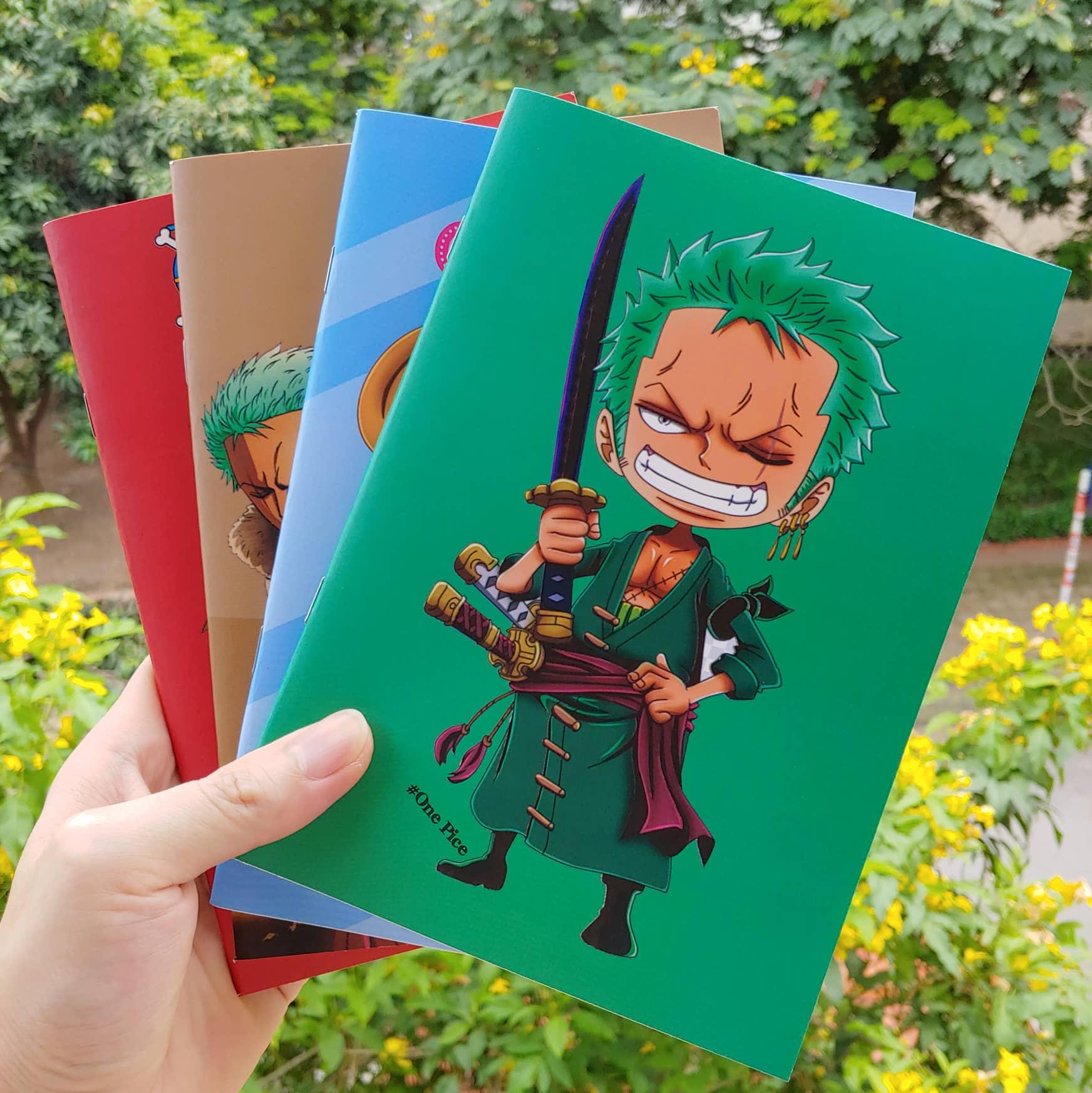 Bộ 4 quyển vở ONE PIECE khổ A5