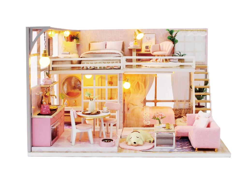 Bộ mô hình lắp ghép DIY- Căn phòng búp bê H-016
