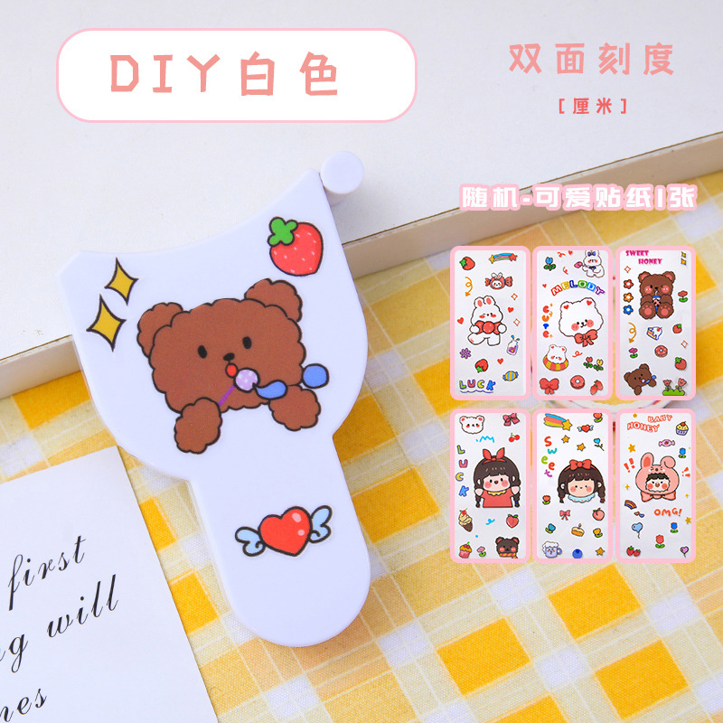 thước cuộn mini hình sticker sự dụng đo eo,quần áo siêu đáng yêu
