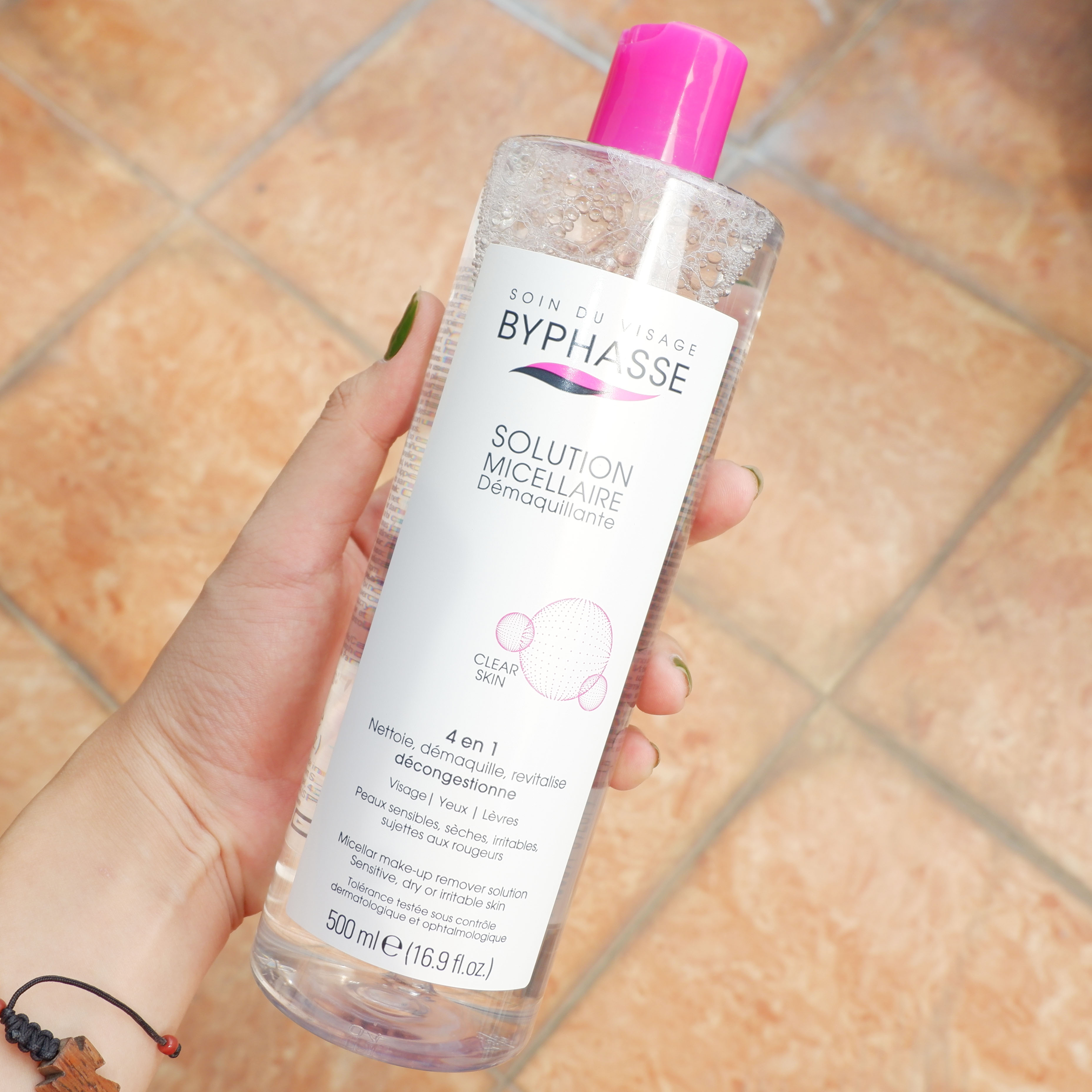 Nước tẩy trang Byphasse micellar make-up remover solution 500ml
