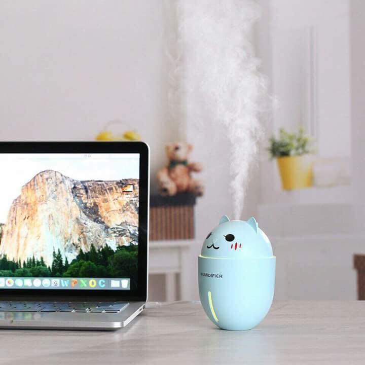 Máy phun sương tạo ẩm mini 3IN1 (Phun sương - Đèn- Quạt)