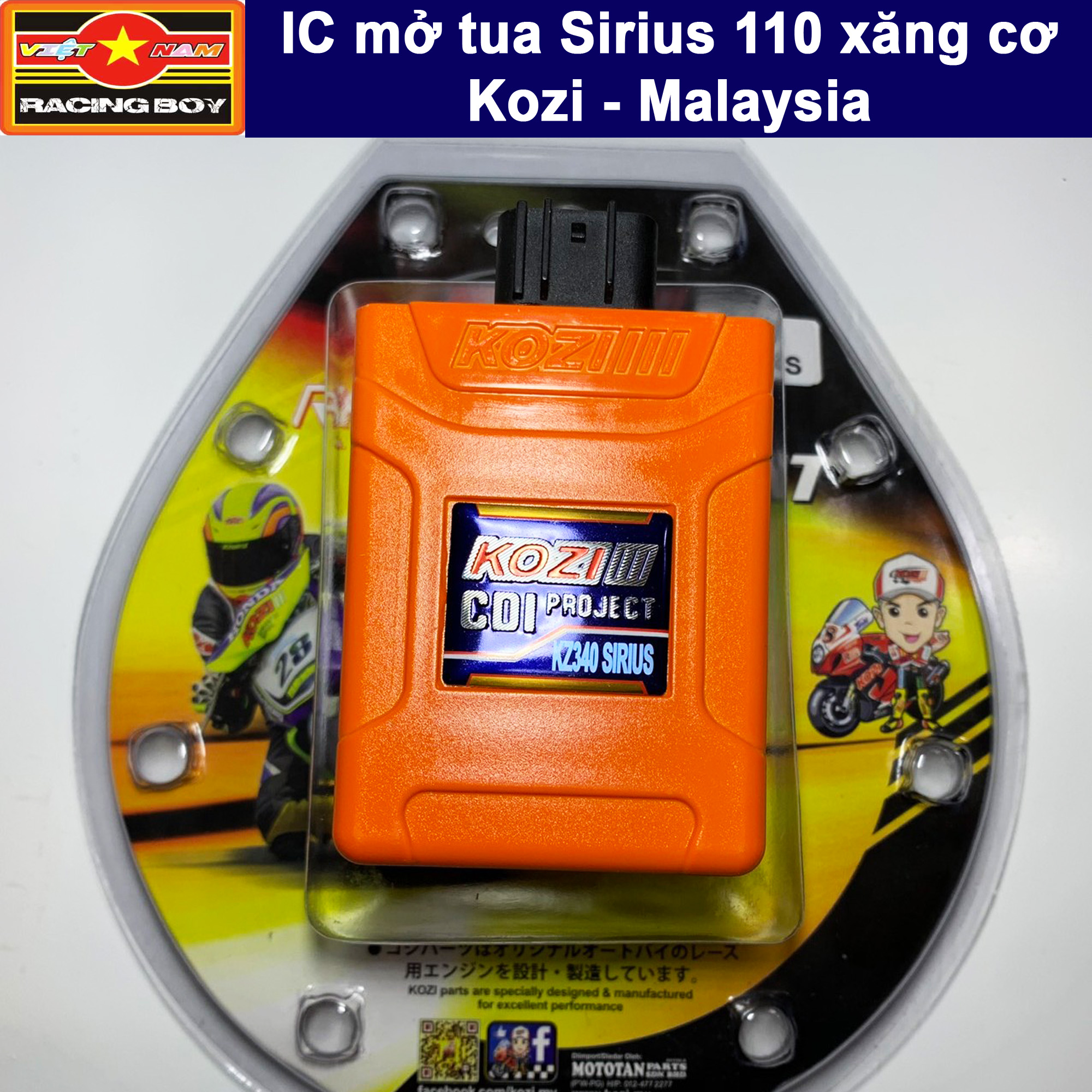 IC mở tua Sirius 110 Mio 110 KOZI - Malaysia