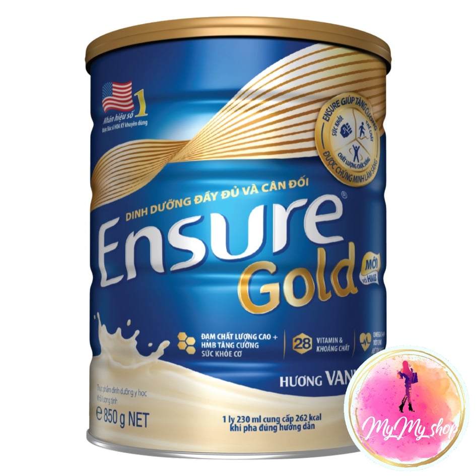Sữa bột Ensure Gold Vani 850g