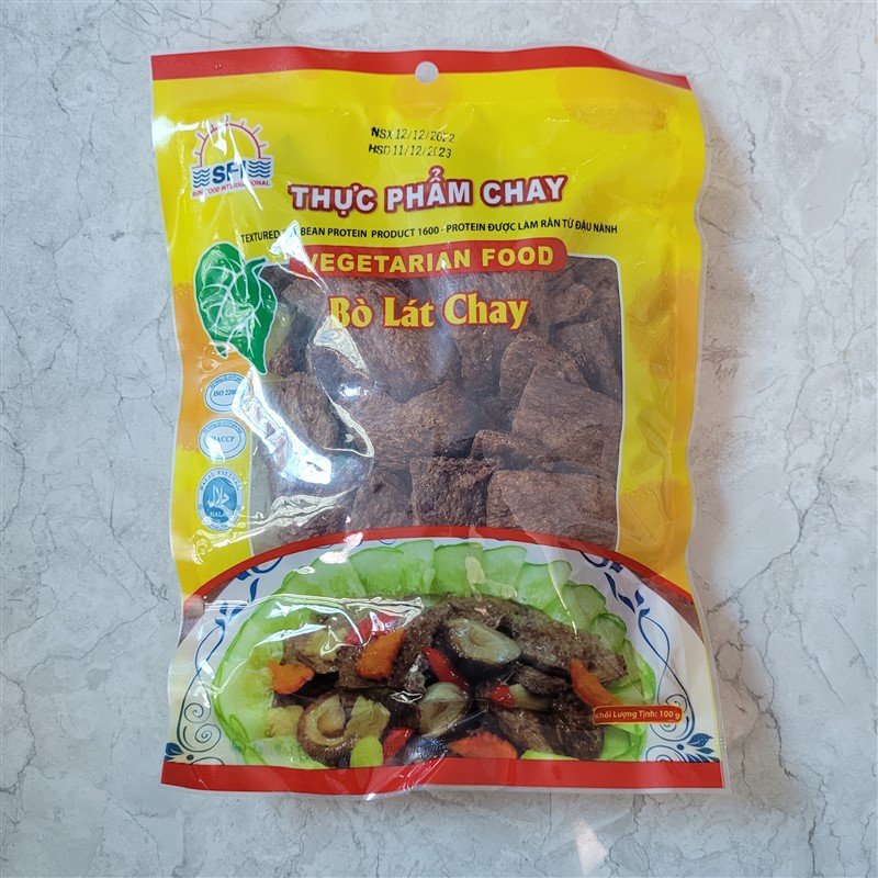 Túi 100gr Bò lát chay thực phẩm chay từ đậu nành