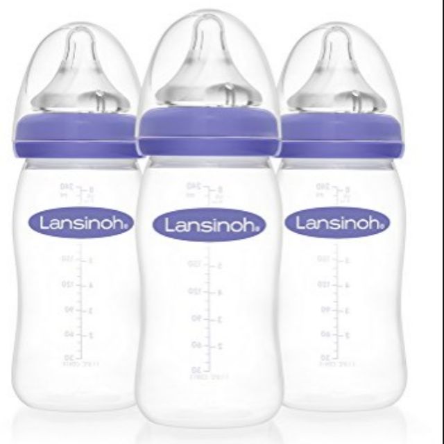 Set 3 Bình sữa Lansinoh 160ml/240 ml
