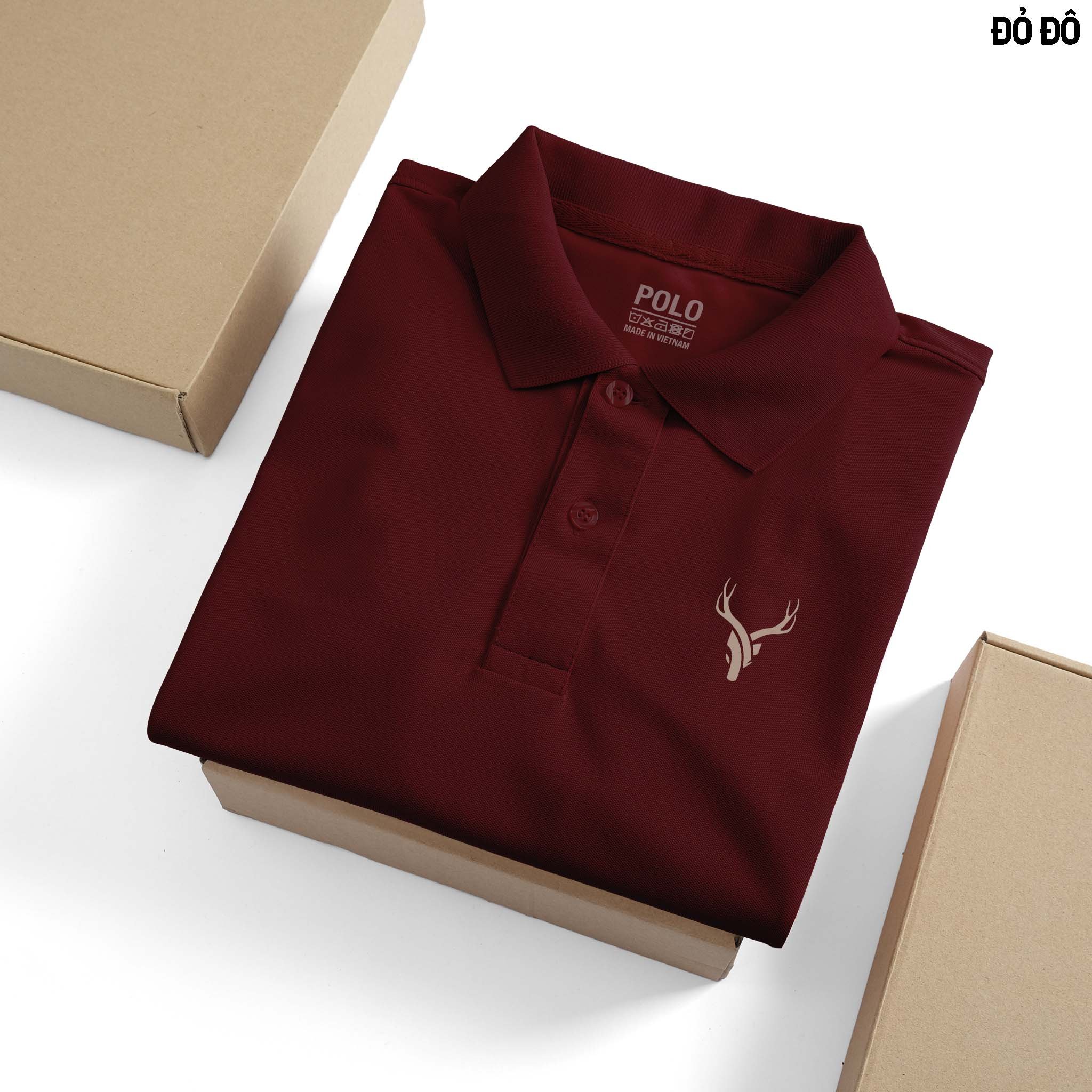 Áo thun Polo DEER cổ bẻ BASIC CVC vải cá sấu co dãn 4 chiều