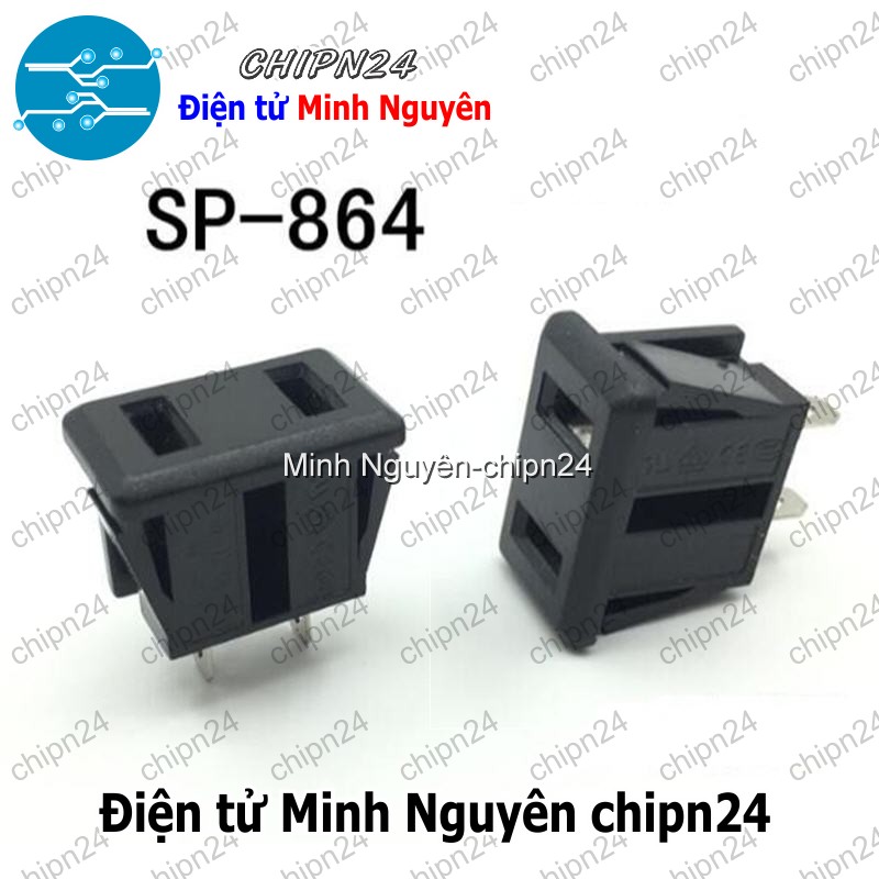 [2 cái] (Q29) Socket AC Power 2 Pin SP-864 10A 250V - HH006200