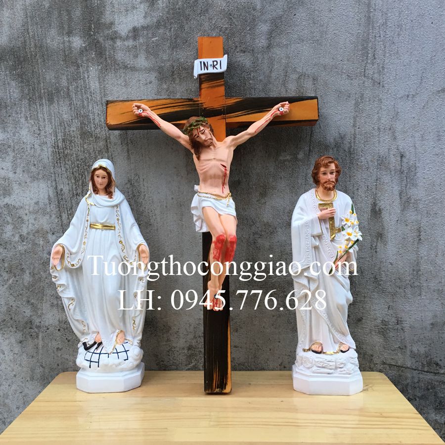 Bộ tượng bàn thờ Công Giáo 40cm