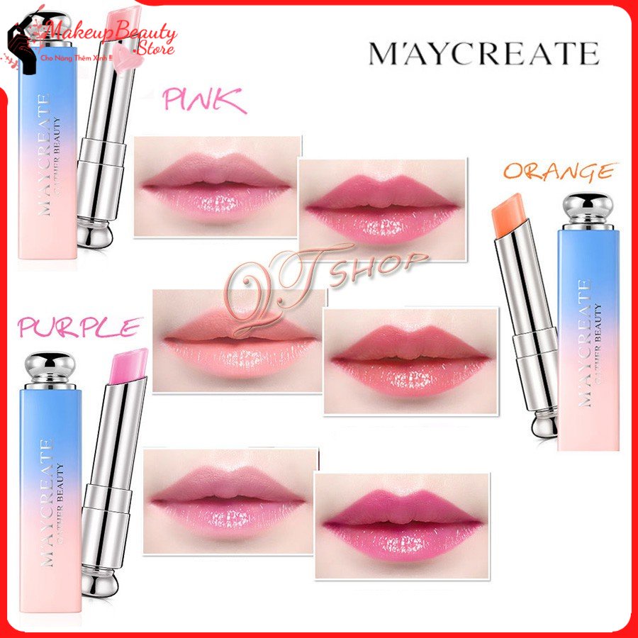 Son đổi màu dưỡng ẩm môi Maycreate SM33 MS 146 [ MakeupBeauty.Store Cho Nàng Thêm Xinh ]