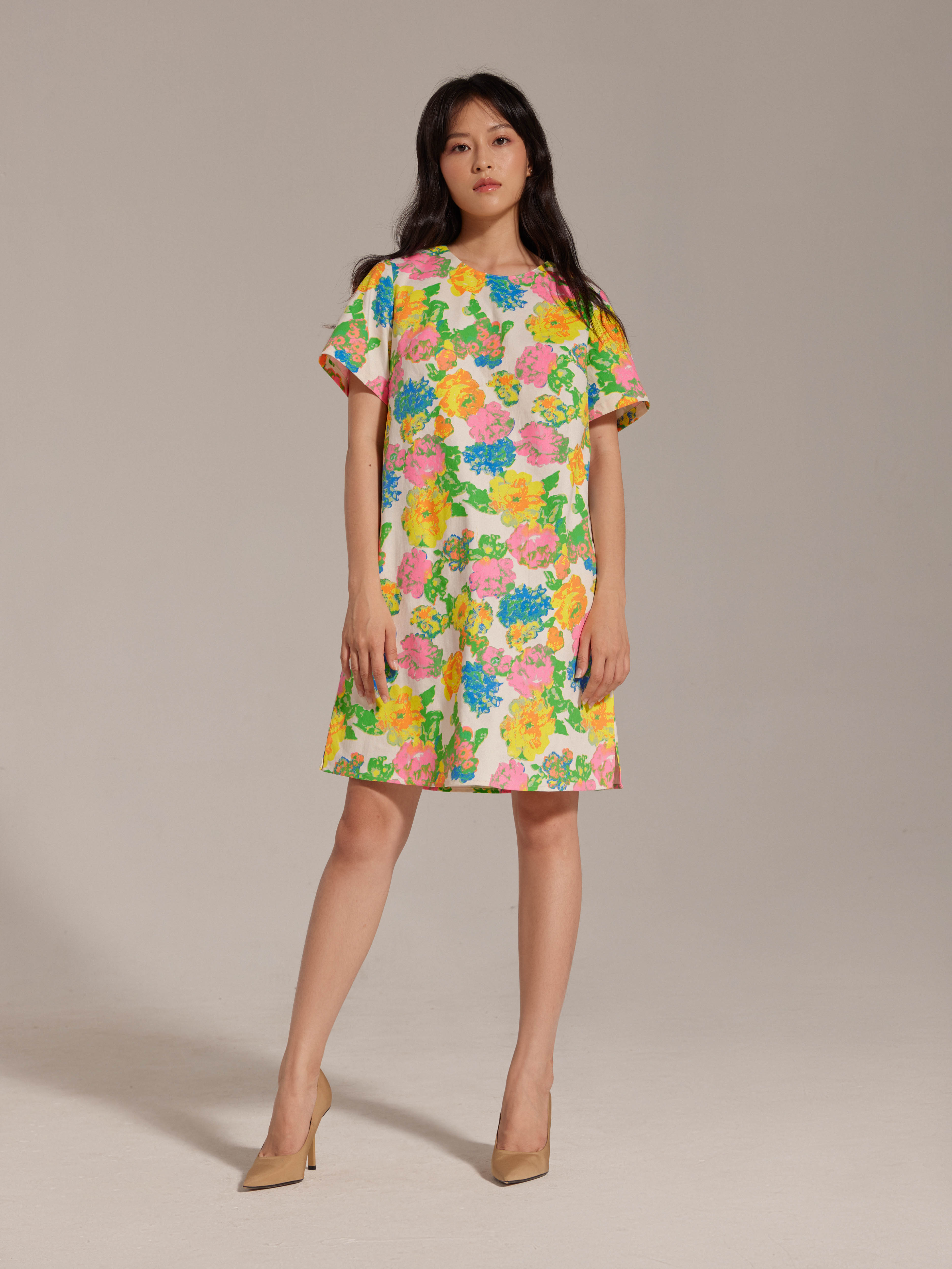 Đầm basic Mauve Summer Khaki dress