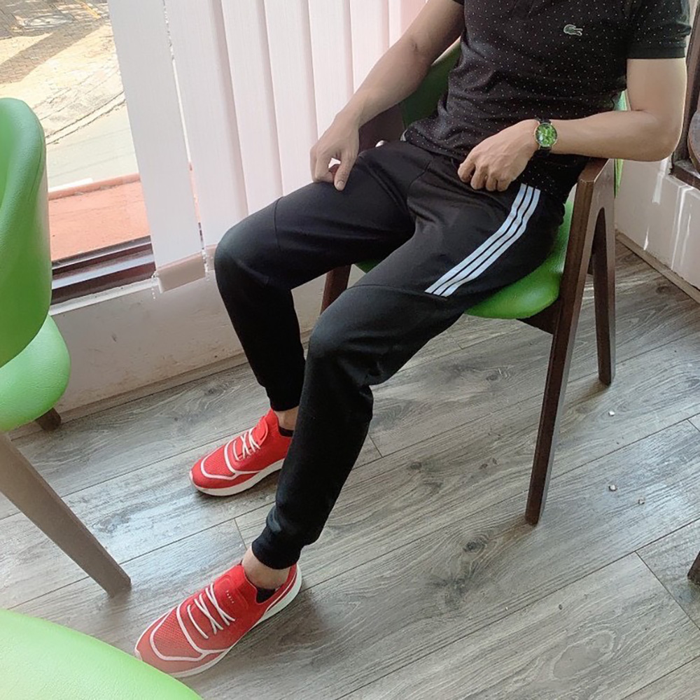 Quần dài thể thao nam Jogger 3 sọc lửng ống bo trẻ trung năng động Venado
