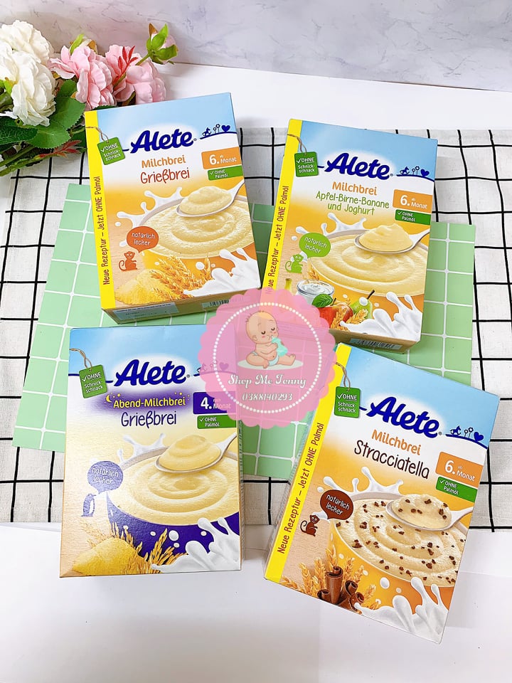 Bột ăn dặm Alete cho bé vị Socola vụn kem béo 6m+ ( DATE 12/2021 )