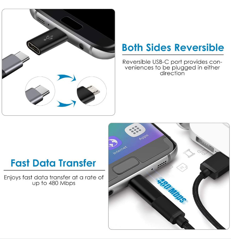 Đầu Chuyển Đổi Usb 3.1 Type C Sang Micro Usb