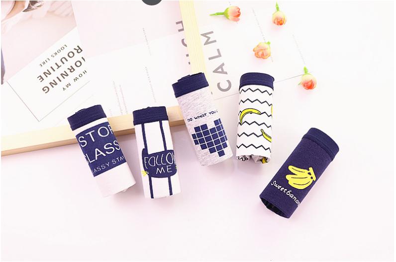 SET 5 QUẦN LÓT COTTON CAO CẤP (SET CHUỐI VÀNG)