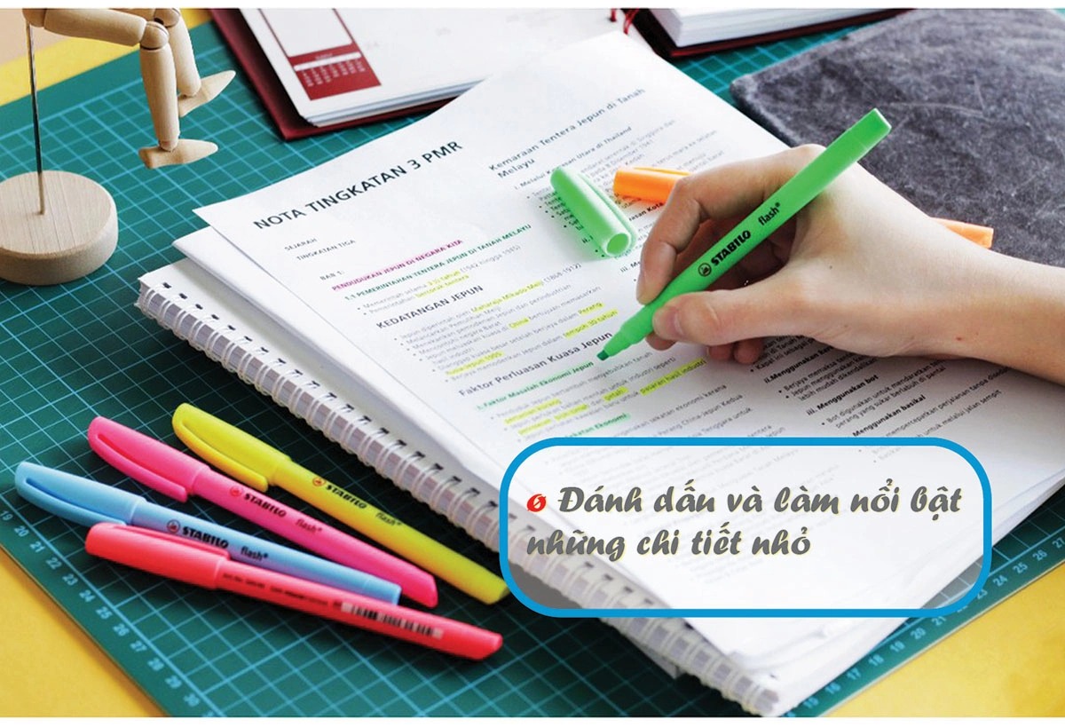 Bút dạ quang STABILO FLASH HL555