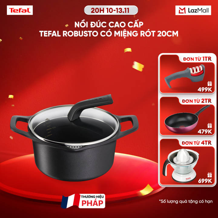 Nồi đúc cao cấp Tefal Robusto có miệng…