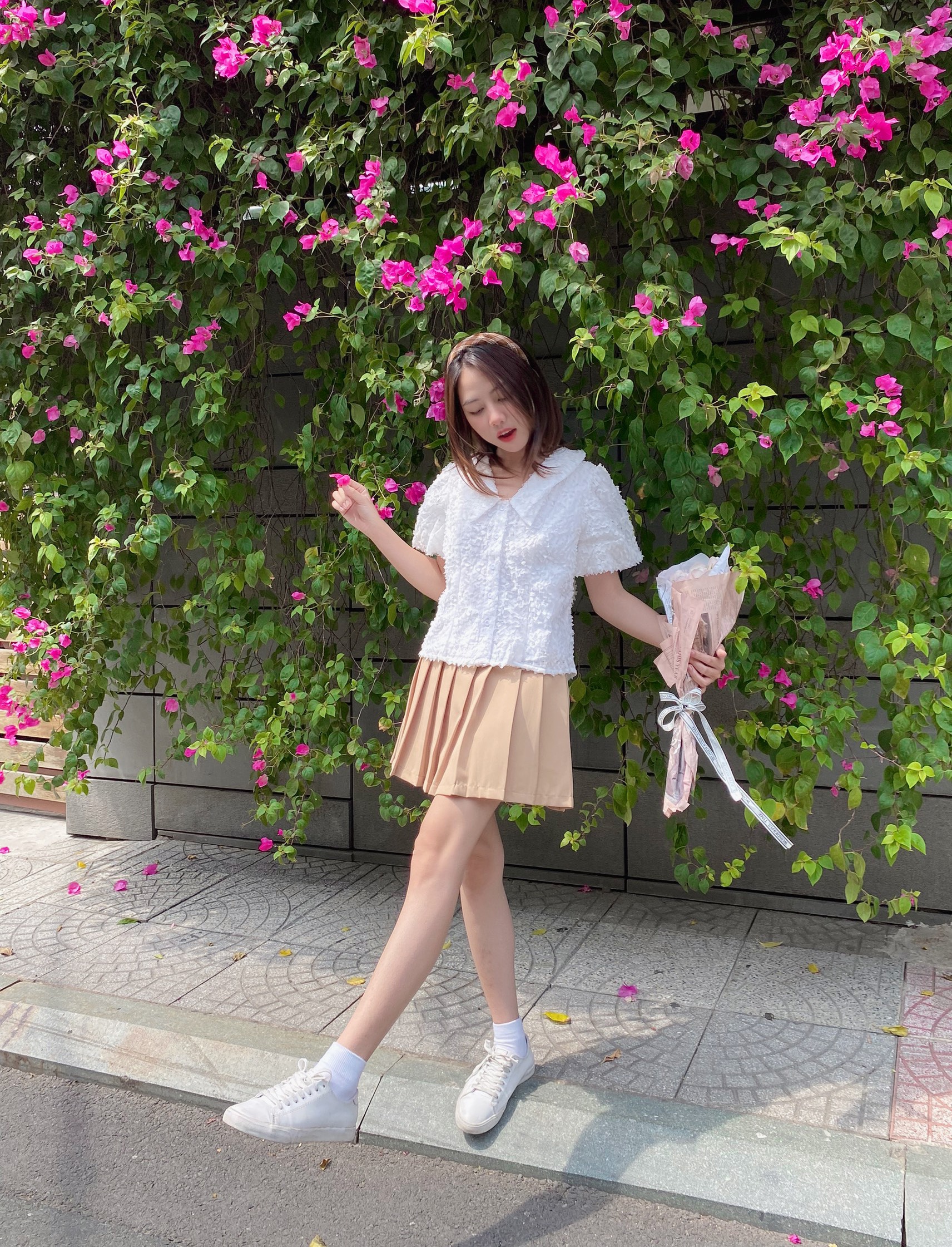 Chân váy ngắn xếp li Tinit Skirt