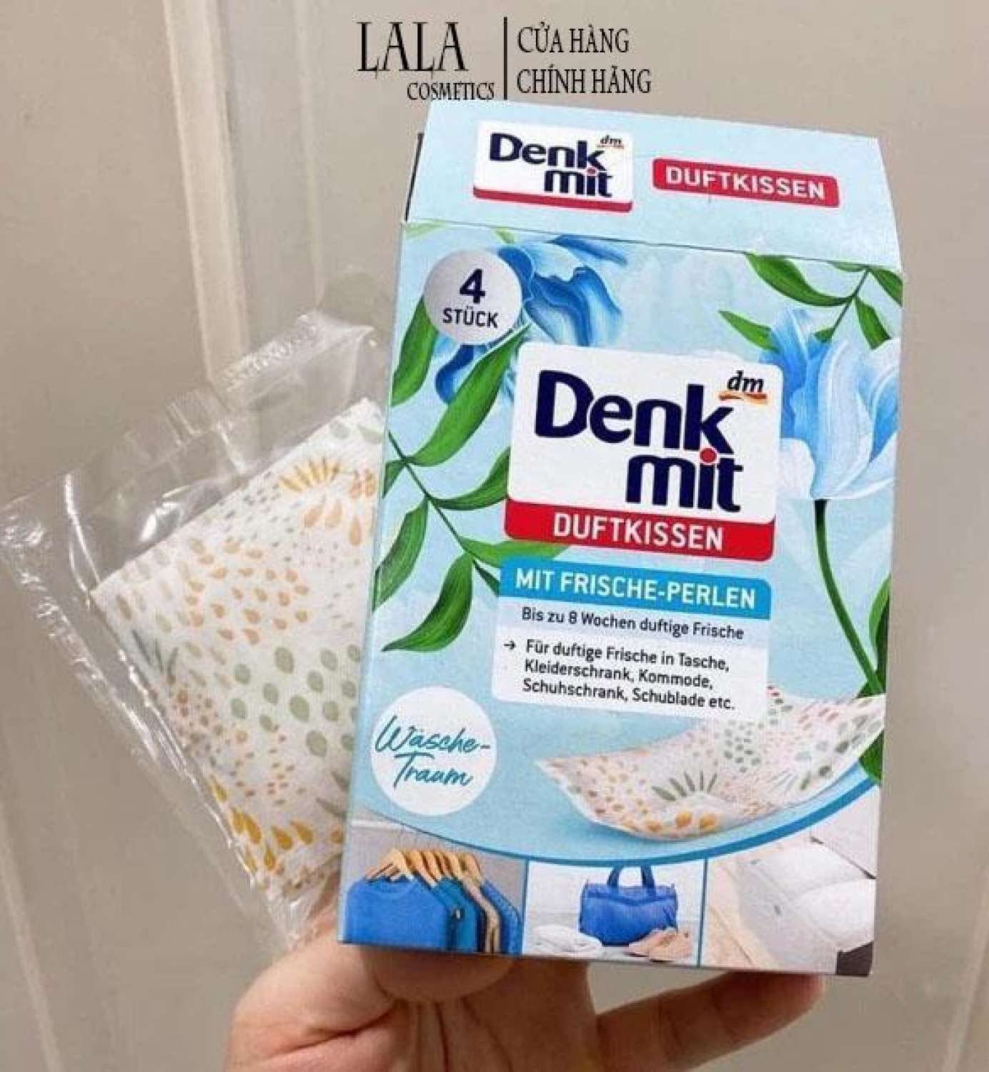 Túi thơm tủ quần áo Denkmit, túi thơm quần áo nội địa Đức
