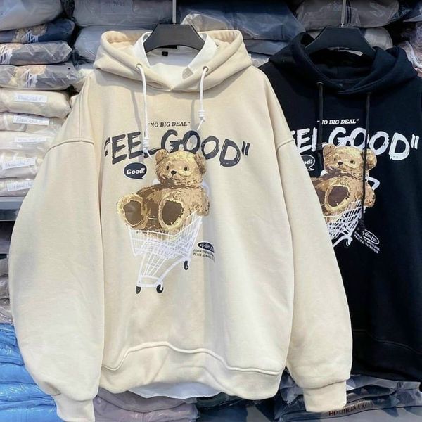 Áo khoác hoodie logo feelgood form dưới 70kg