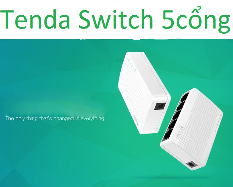 Bộ chia cổng mạng lan switch Tenda S105 5 cổng