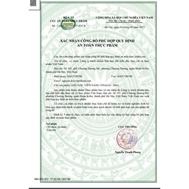 DẦU GẤC VINAGA-DHA SÁNG MẮT ĐẸP DA(100 viên)
