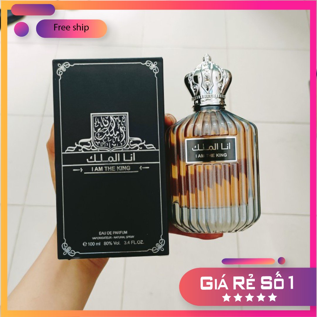 Nước hoa dubai i am the king 100ml nam tính , lịch lãm