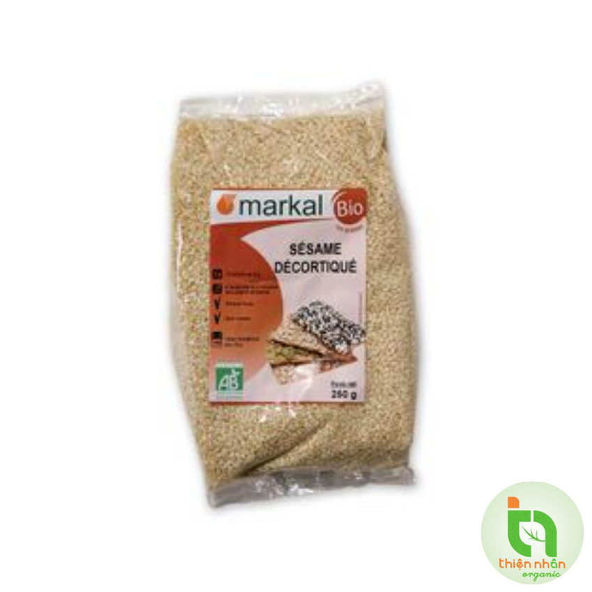 Hạt mè trắng tách vỏ hữu cơ Markal 250g