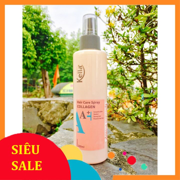 Xịt dưỡng tóc Kella Collagen A+ 200ml