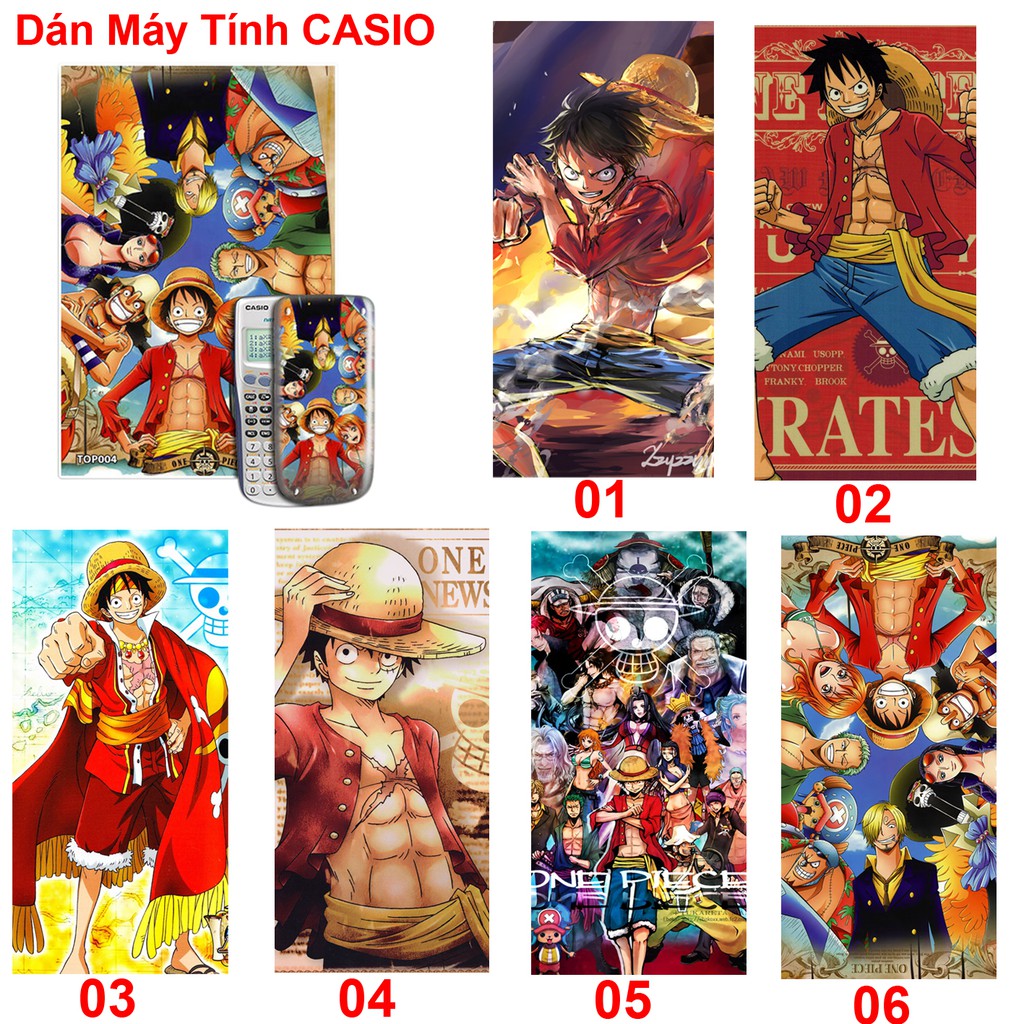 Dán máy tính casio anime onepiece