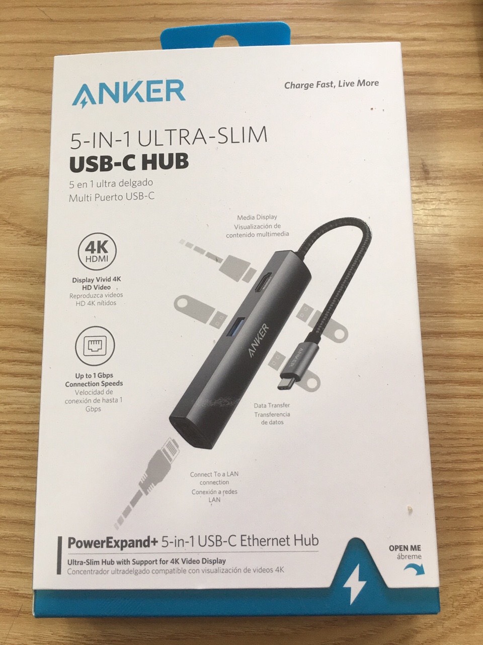Hub chuyển đổi Anker PowerExpand + 5-in-1 USB-C Ethernet