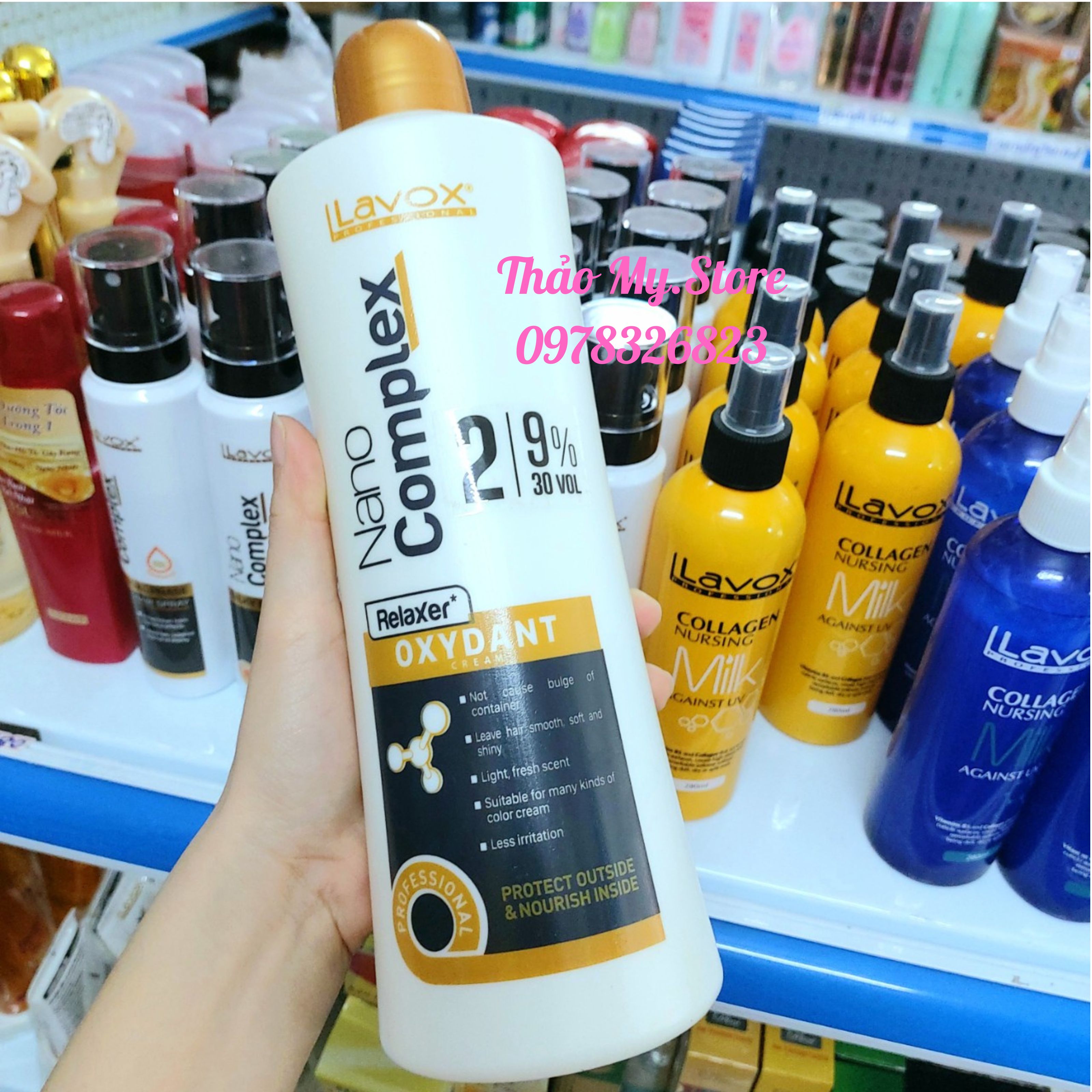Oxy Trợ Nhuộm Lavox Nano Siêu Dưỡng 1000ml - Oxy thơm