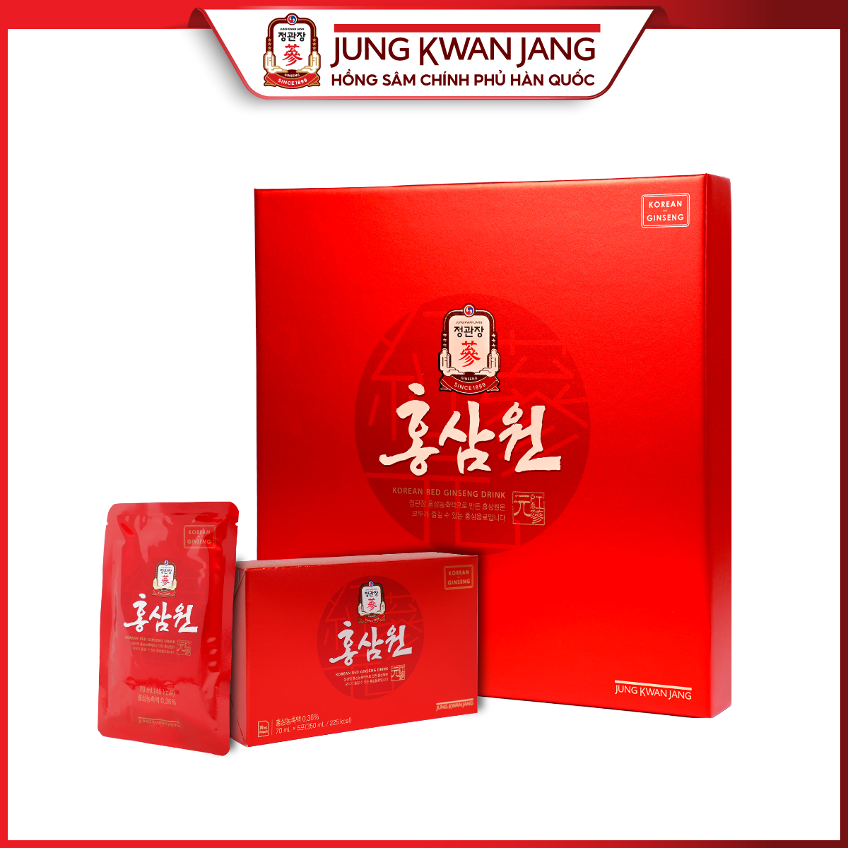 Nước Hồng Sâm Won Hàn Quốc KGC Jung Kwan Jang (70ml x 30 gói)