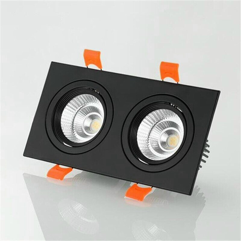 ĐÈN ÂM TRẦN ĐÔI 3 MÀU 7W x 2 (led downlight,mắt trâu)