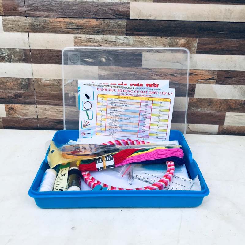 Bộ dụng cụ cắt khâu thêu(bộ nhỏ) lớp 4-5 [Kho sỉ HCM: NHÀ SÁCH - VPP BẢO HÂN]