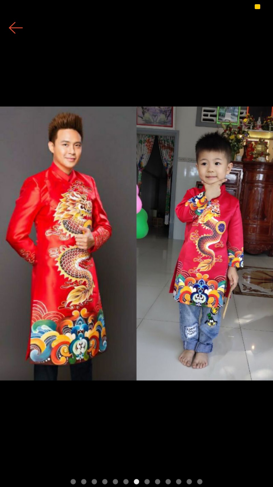 Áo dài cách tân cho bé trai