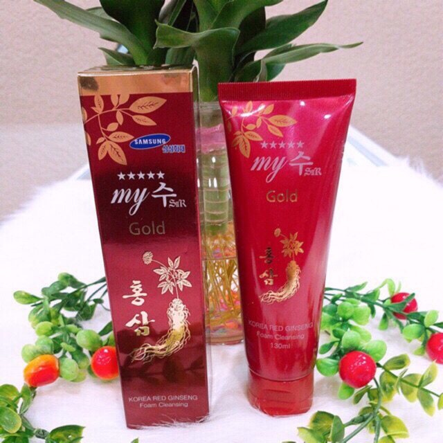 Sữa rửa mặt nhân sâm đỏ my gold - teplis cosmetics