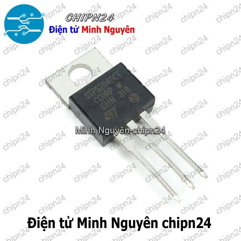 [1 con] (DIP) Diode STPS2045CT TO-220 20A 45V (STPS2045 STPS 2045 2045CT) [Diode Schottky] - HH003262