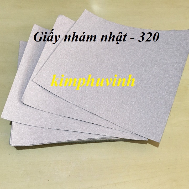 SỐ 320 - GIẤY NHÁM NHẬT XANH (TRẮNG) - GIẤY NHÁM NHẬT CHÀ GỖ AA320