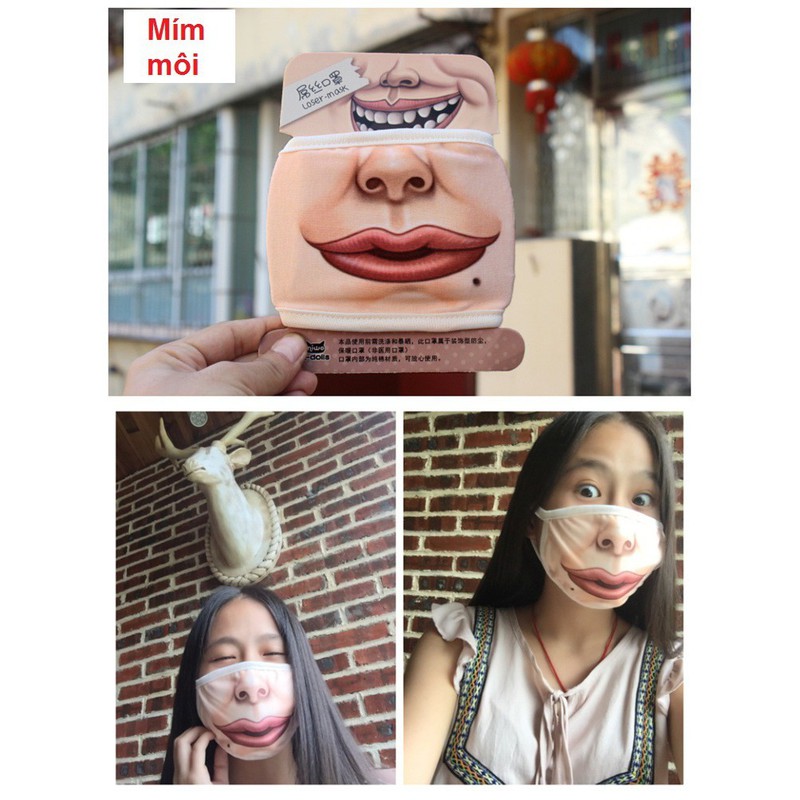 [HCM]Khẩu trang 3D ngộ nghĩnh
