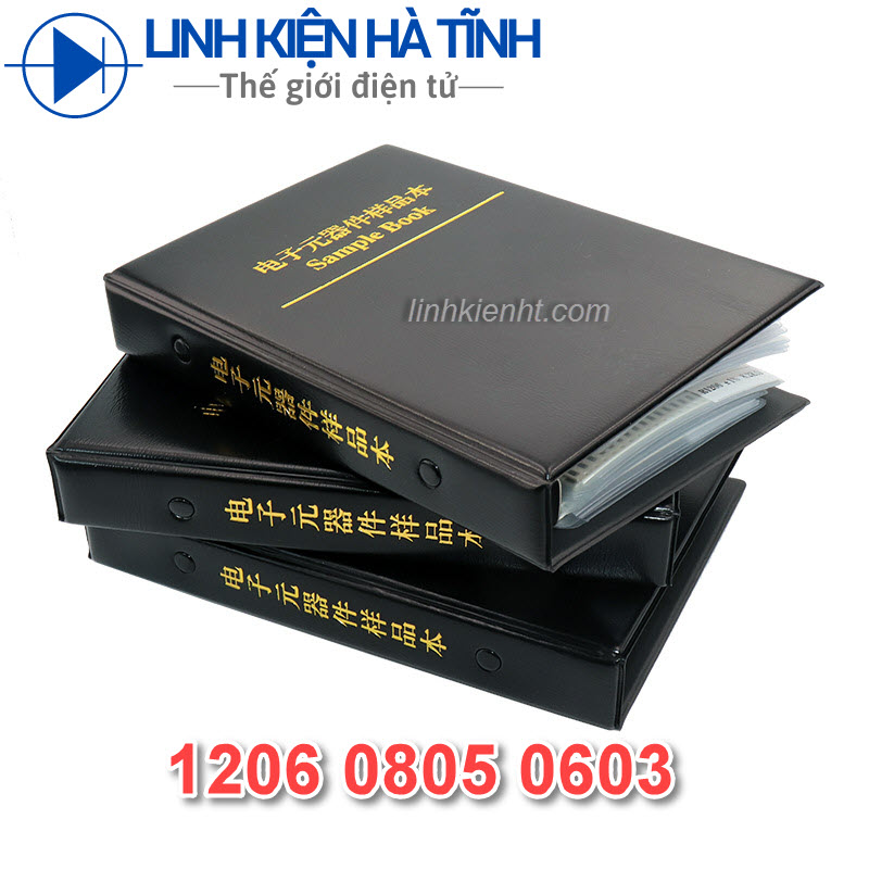 Sách trở dán trở smd 1206 0805 0603 0402 170 loại mỗi loại 50 cái