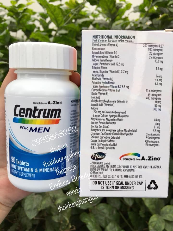 Centrum Men 90 viên
