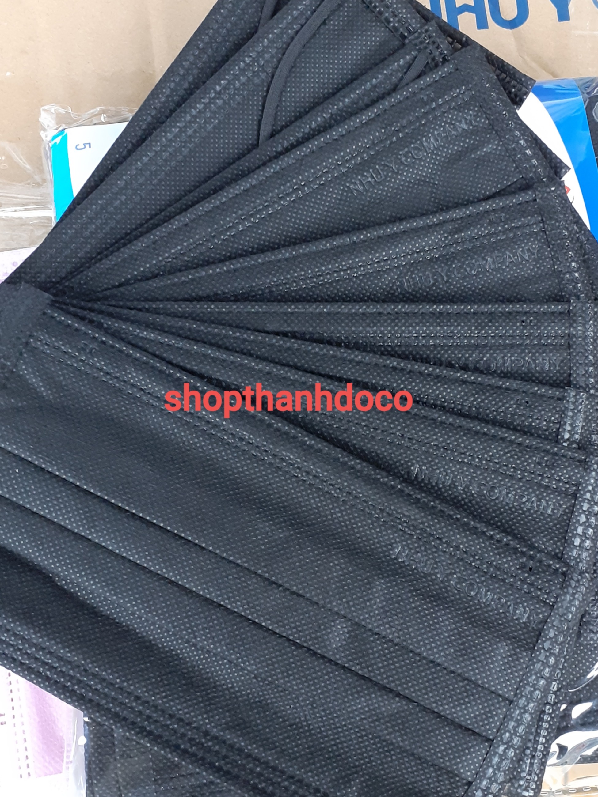 [HCM]KHẨU TRANG Y TẾ NHƯ Ý 4 LỚP ( 1 HỘP  50 CÁI ) ĐEN