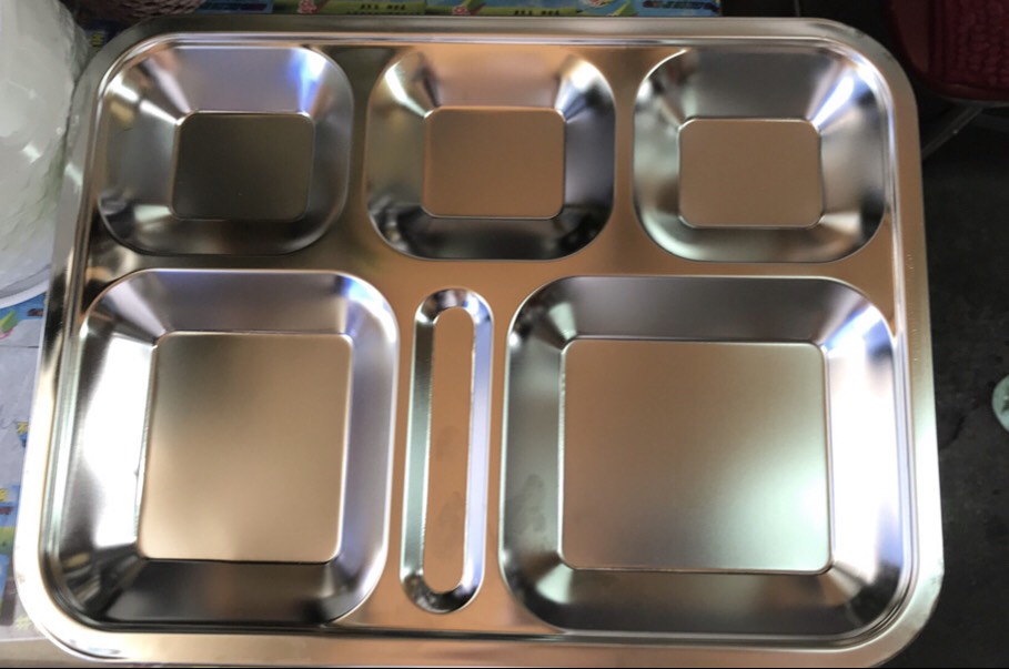 Khay Cơm Inox 5 Ngăn Sâu Cao Cấp - (Khay phần Sài Gòn)