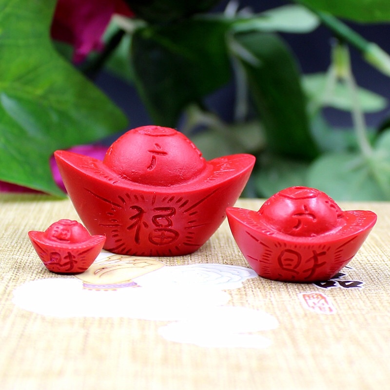Charm đĩnh vàng chu sa - kl075