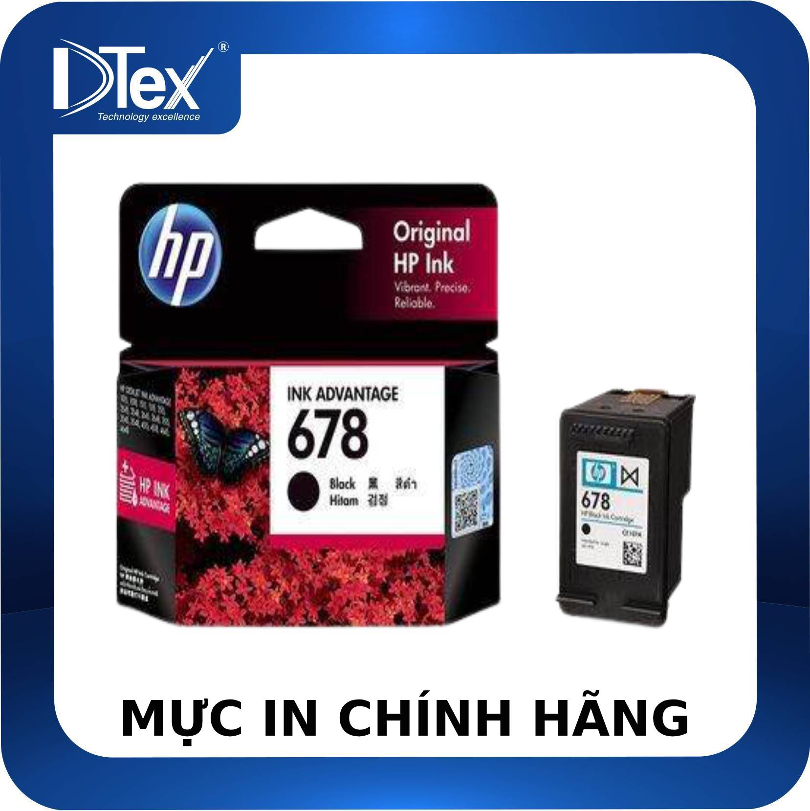 Mực in hp 678 black ink advantage - hàng chính hãng