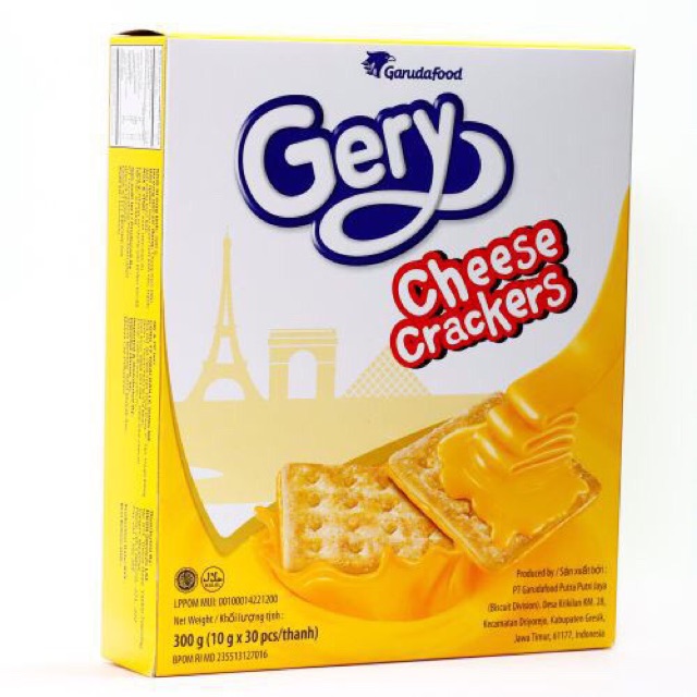 BÁNH GERY CHEESE CRACKERS (HỘP 200GR - 300GR)